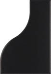 Настенная плитка CURVE BLACK MATT (28861) 8.3x12