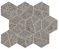 Плитка Boost Stone Smoke Mosaico A7C0 25x28.5