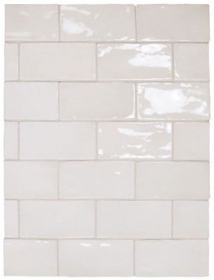 Настенная плитка MANACOR WHITE (26909) 7.5x15 см
